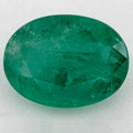 3.97 Carat Oval Natural Green Emerald