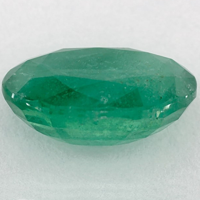 3.97 Carat Oval Natural Green Emerald