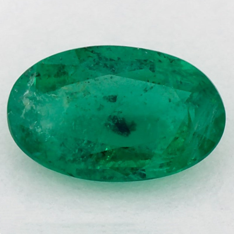 1.26 Carat Oval Natural Green Emerald