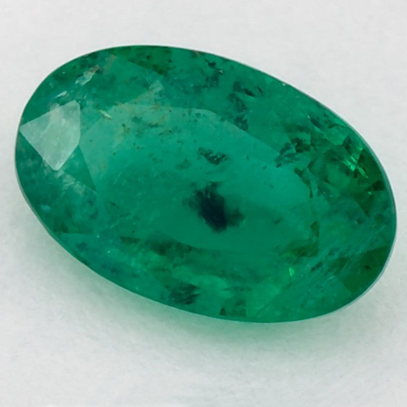 1.26 Carat Oval Natural Green Emerald