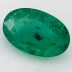 1.26 Carat Oval Natural Green Emerald