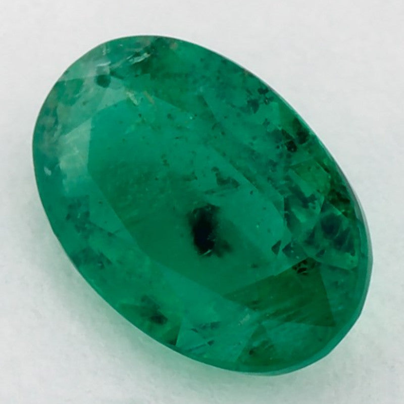 1.26 Carat Oval Natural Green Emerald