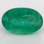 1.76 Carat Oval Natural Green Emerald