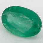 1.76 Carat Oval Natural Green Emerald