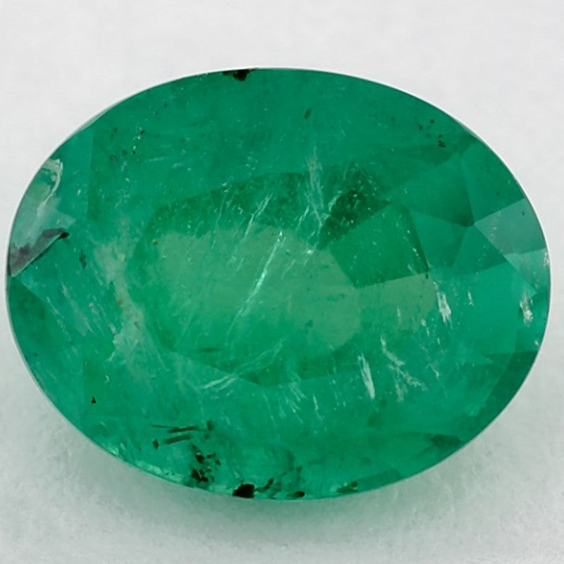 3.37 Carat Oval Natural Green Emerald