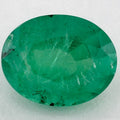 3.37 Carat Oval Natural Green Emerald
