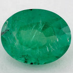 3.37 Carat Oval Natural Green Emerald