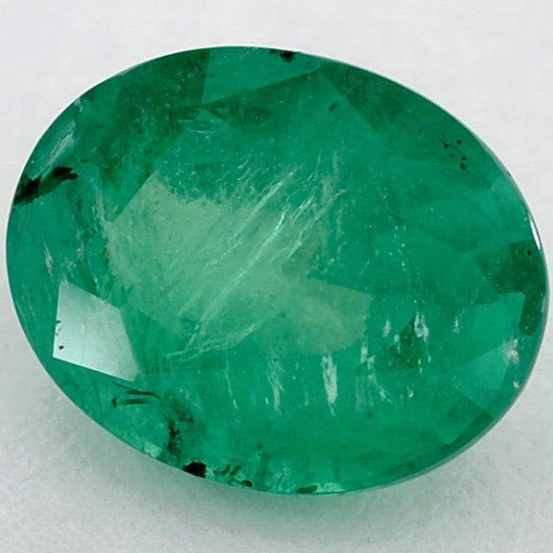 3.37 Carat Oval Natural Green Emerald