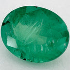 3.37 Carat Oval Natural Green Emerald