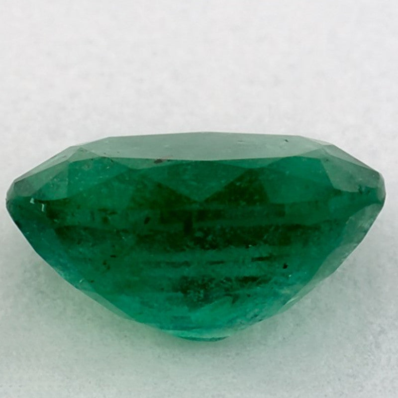 1.73 Carat Oval Natural Green Emerald