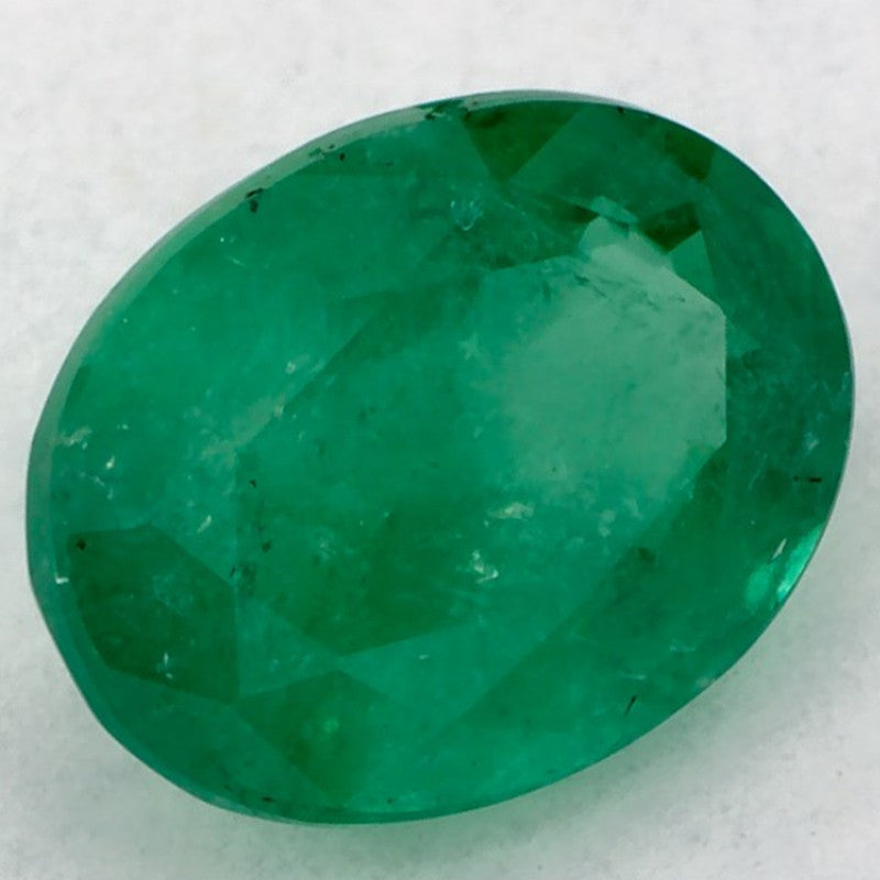 1.24 Carat Oval Natural Green Emerald