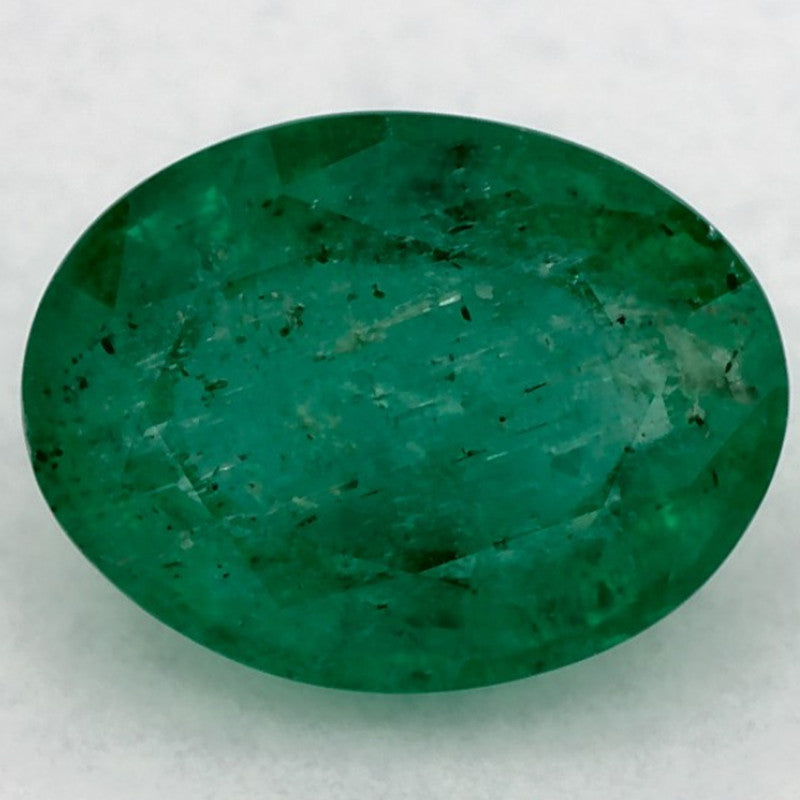 1.26 Carat Oval Natural Green Emerald