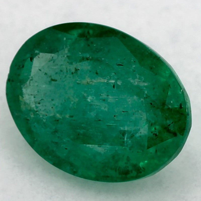 1.26 Carat Oval Natural Green Emerald