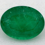 1.27 Carat Oval Natural Green Emerald