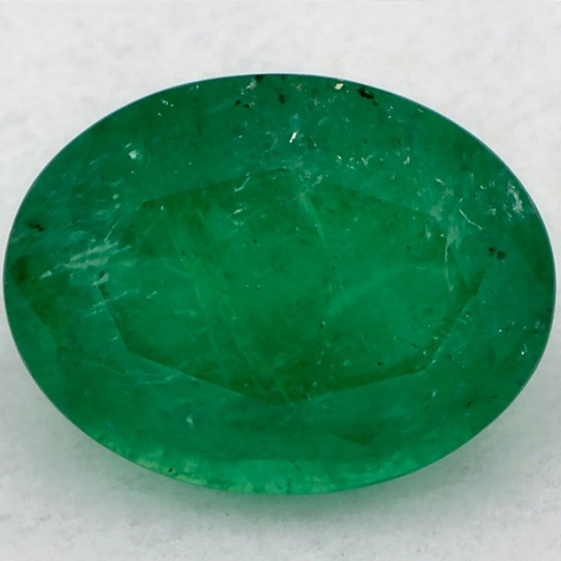 1.27 Carat Oval Natural Green Emerald