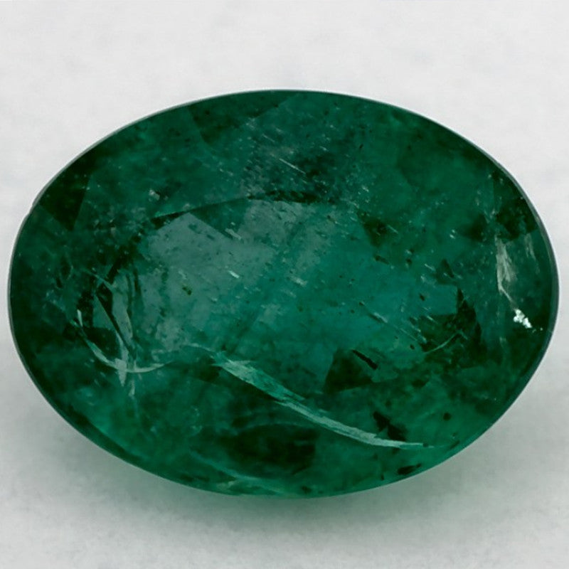 1.27 Carat Oval Natural Green Emerald