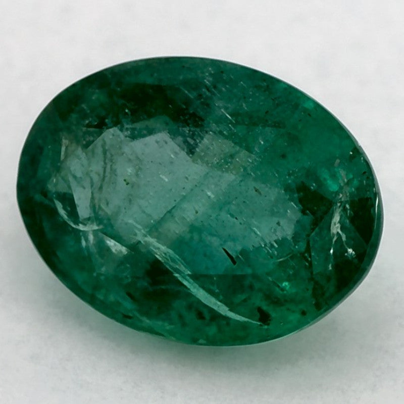 1.27 Carat Oval Natural Green Emerald