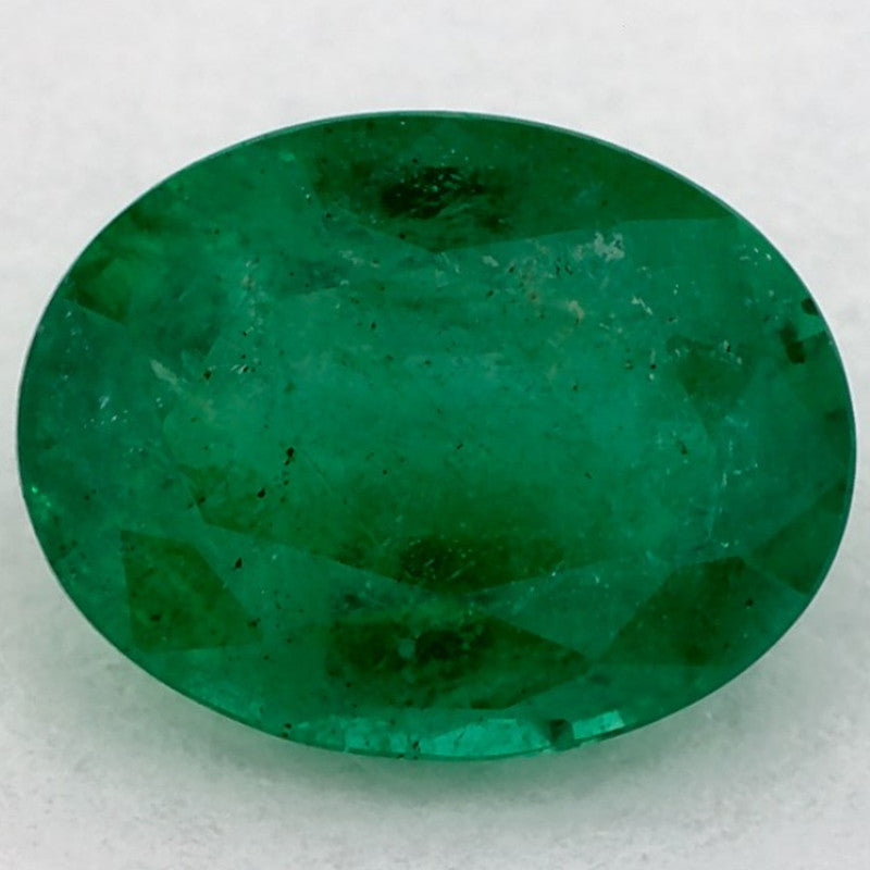 1.63 Carat Oval Natural Green Emerald