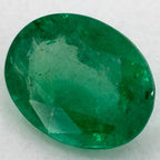 1.63 Carat Oval Natural Green Emerald