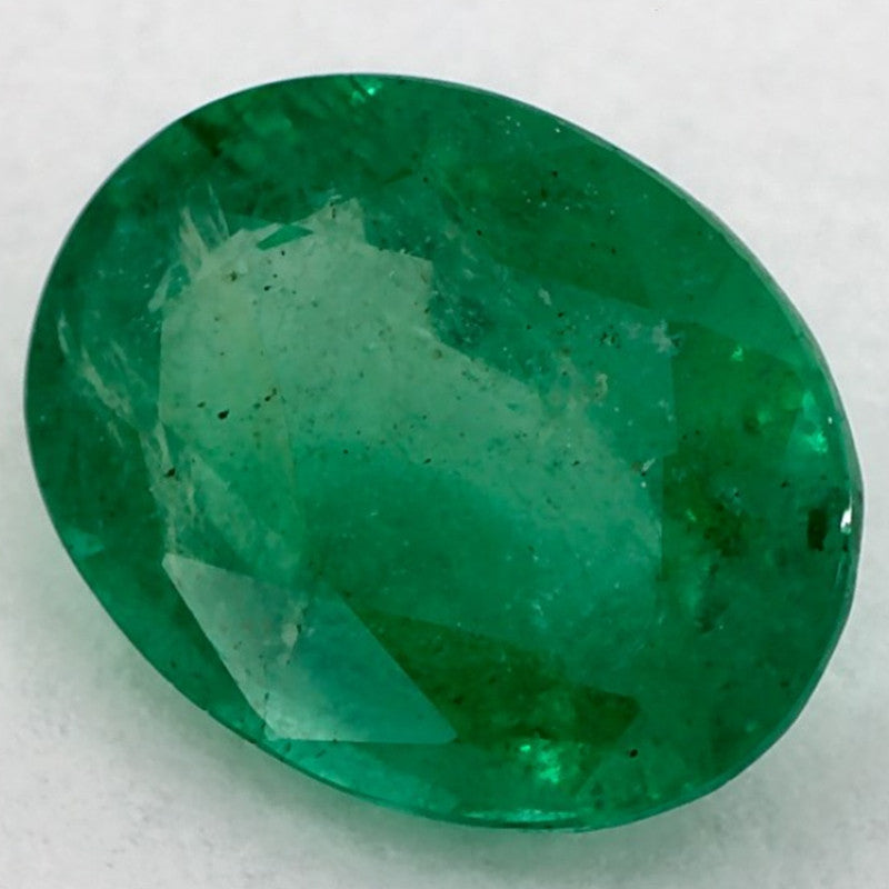 1.63 Carat Oval Natural Green Emerald