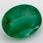1.63 Carat Oval Natural Green Emerald