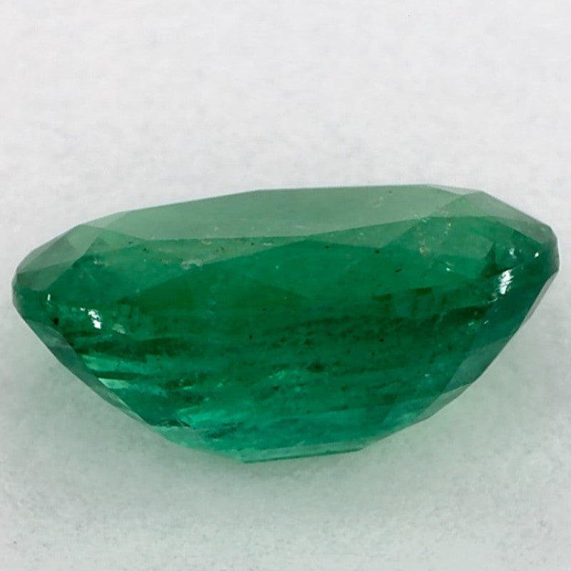 1.63 Carat Oval Natural Green Emerald