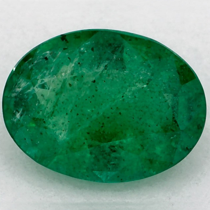 1.10 Carat Oval Natural Green Emerald