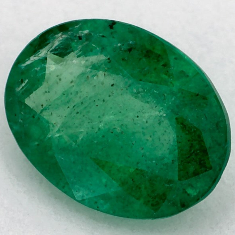 1.10 Carat Oval Natural Green Emerald