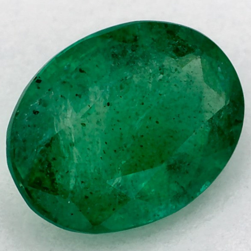 1.10 Carat Oval Natural Green Emerald