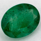 1.10 Carat Oval Natural Green Emerald
