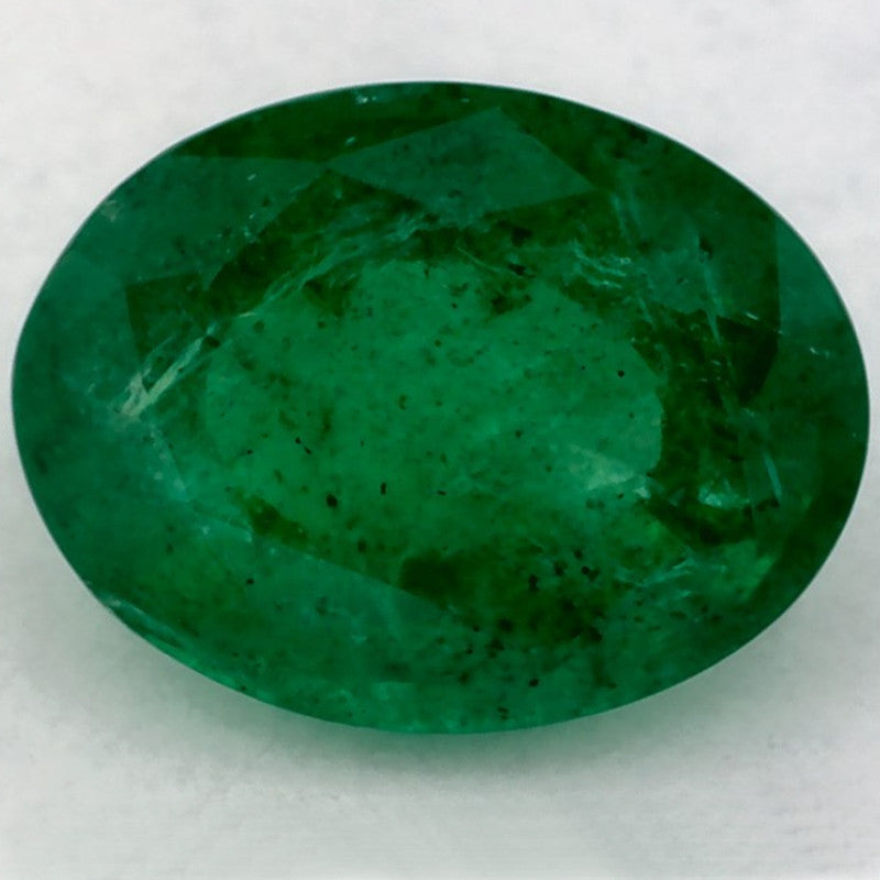 1.15 Carat Oval Natural Green Emerald