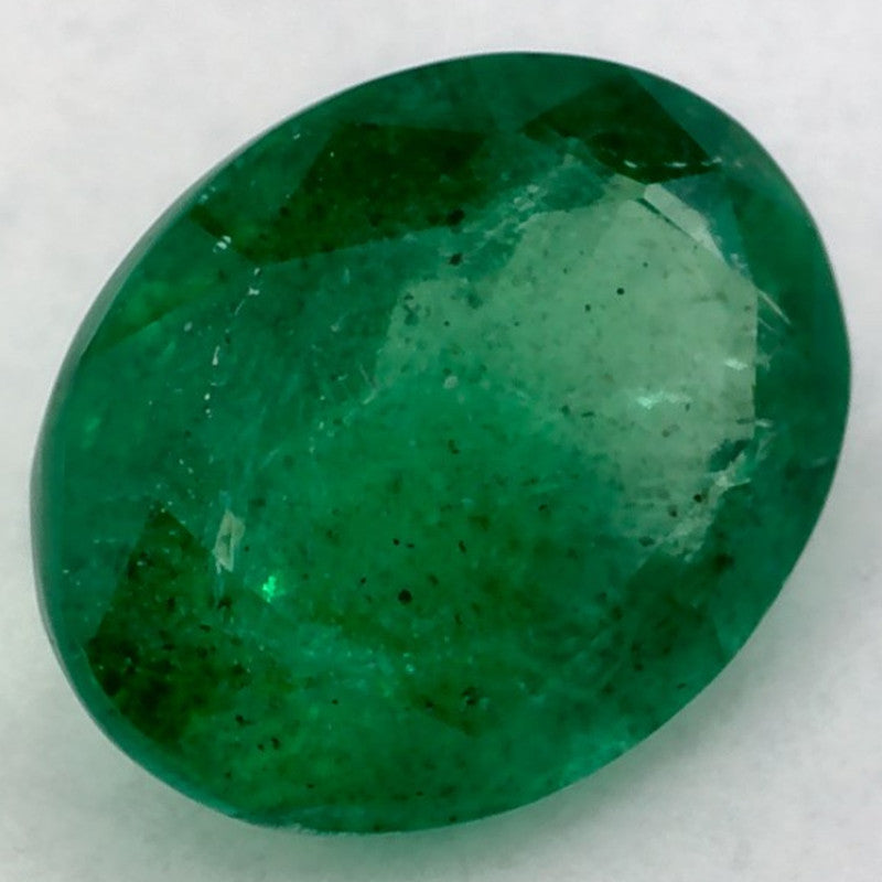 1.15 Carat Oval Natural Green Emerald