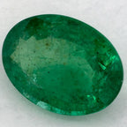 1.18 Carat Oval Natural Green Emerald