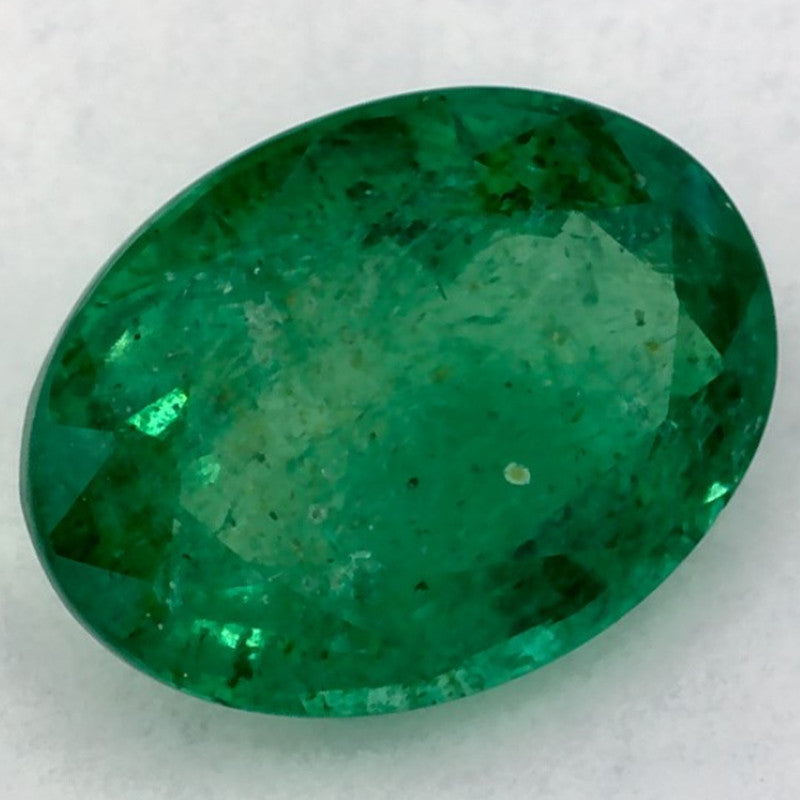 1.18 Carat Oval Natural Green Emerald