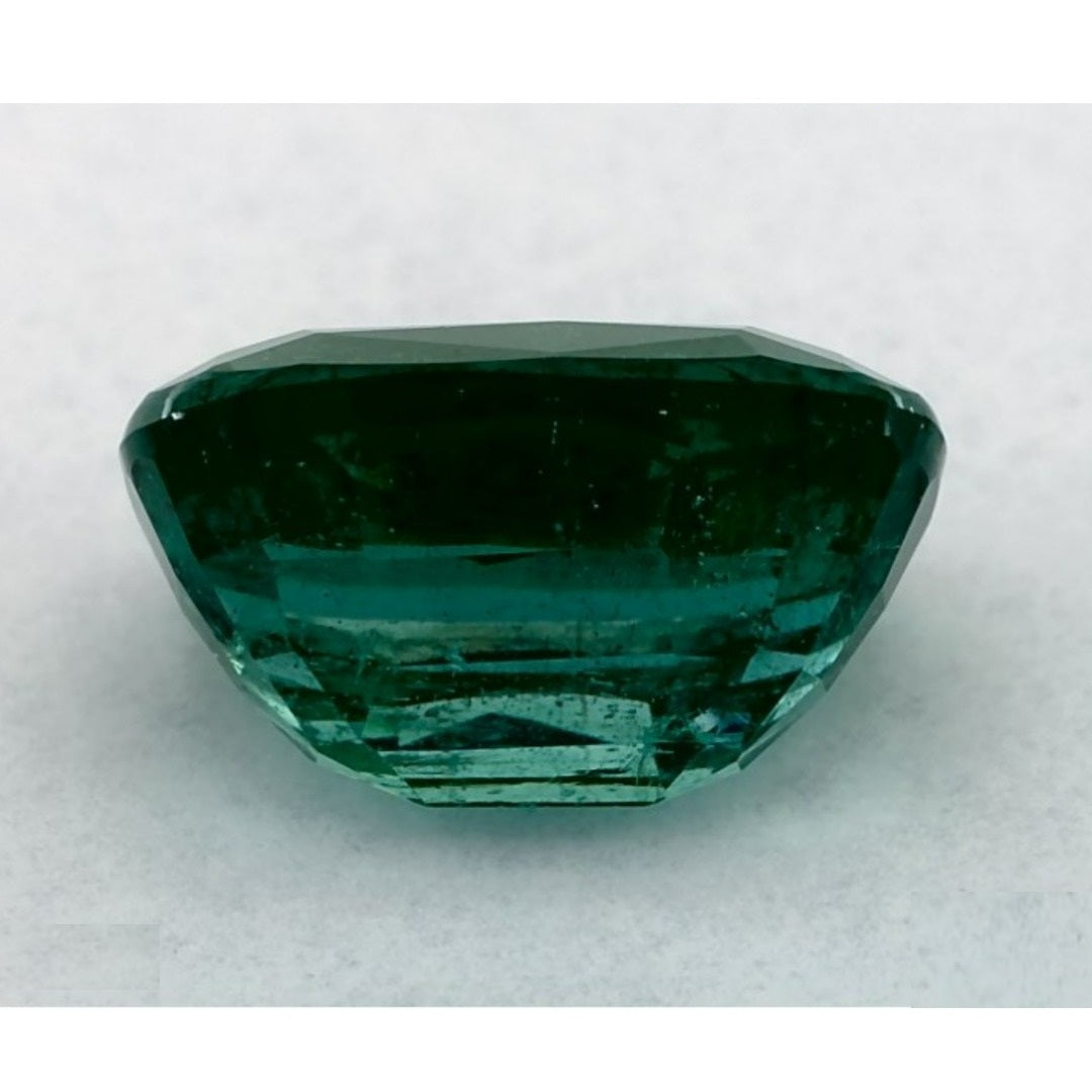 3.12 Carat Cushion Natural Green Emerald