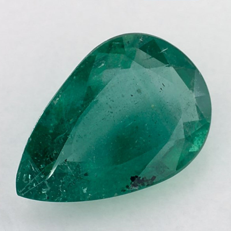 2.88 Carat Pear Natural Green Emerald