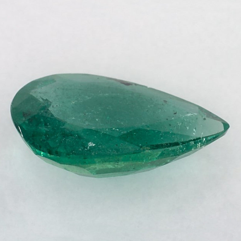 2.88 Carat Pear Natural Green Emerald