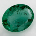 2.87 Carat Oval Natural Green Emerald