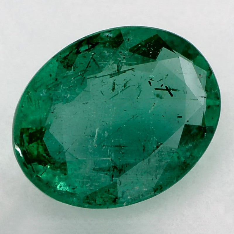 2.87 Carat Oval Natural Green Emerald