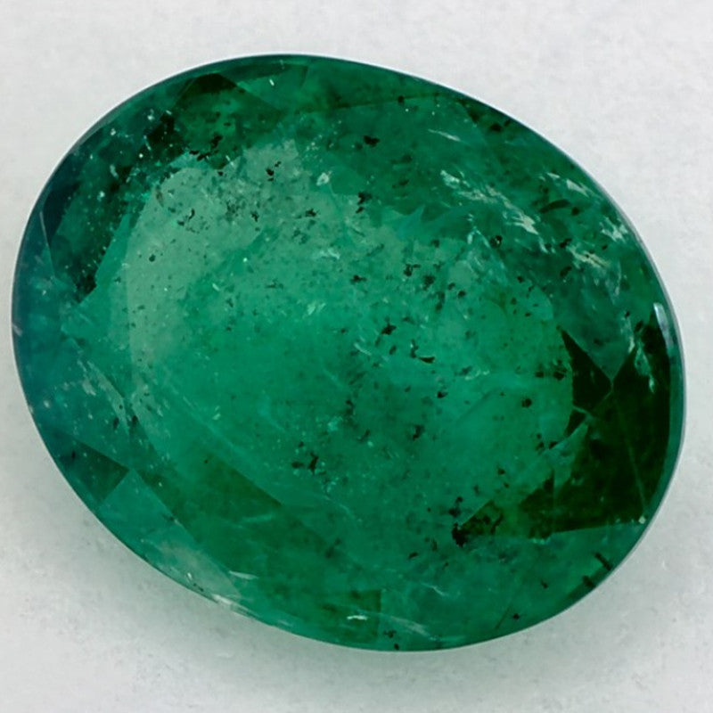 2.35 Carat Oval Natural Green Emerald