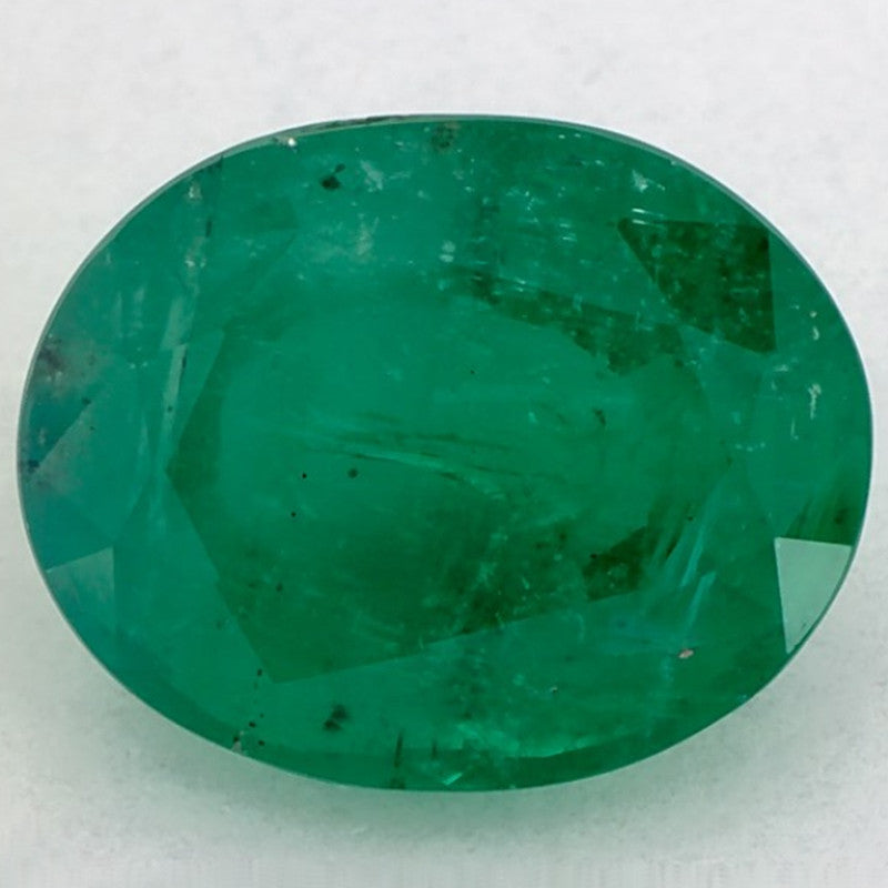 2.75 Carat Oval Natural Green Emerald
