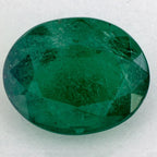 3.12 Carat Oval Natural Green Emerald