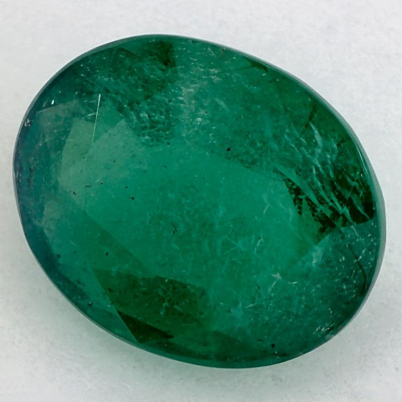 3.12 Carat Oval Natural Green Emerald