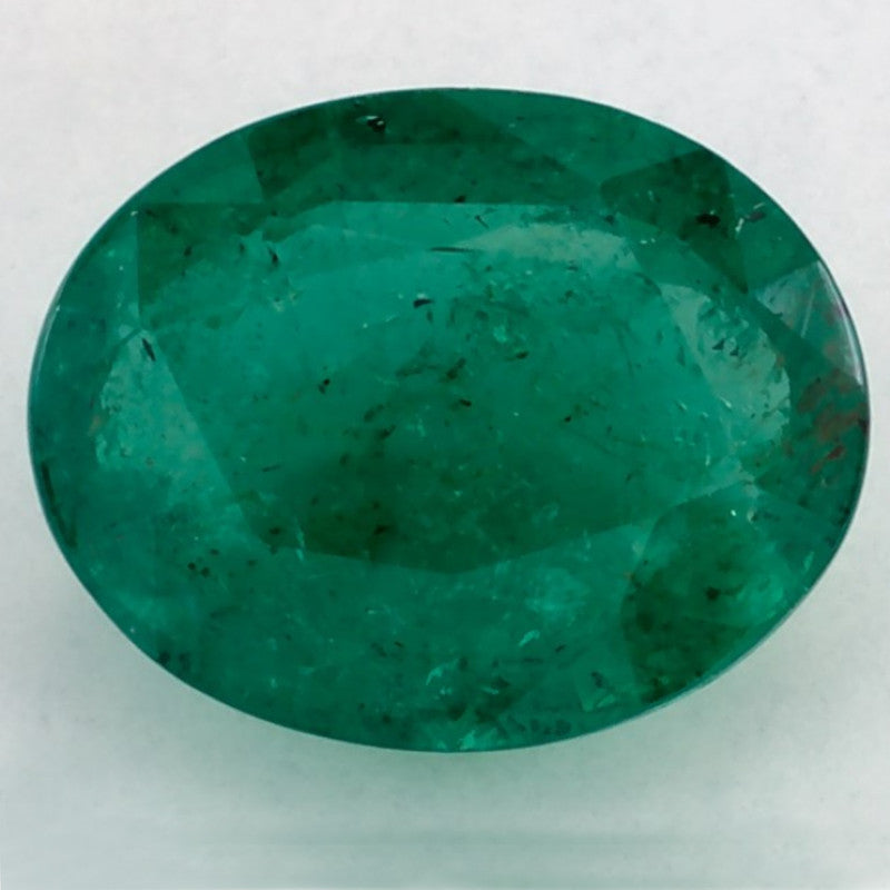 3.12 Carat Oval Natural Green Emerald