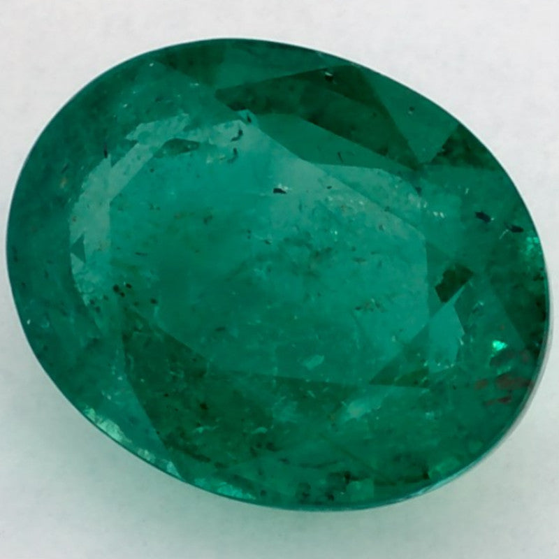 3.12 Carat Oval Natural Green Emerald