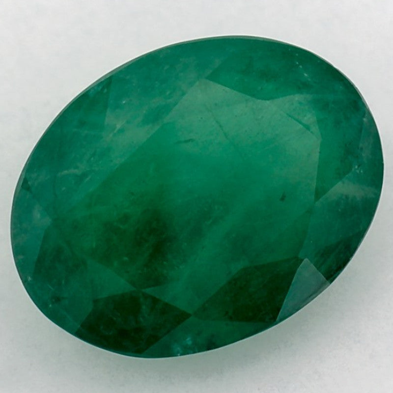 3.04 Carat Oval Natural Green Emerald