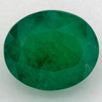3.41 Carat Oval Natural Green Emerald