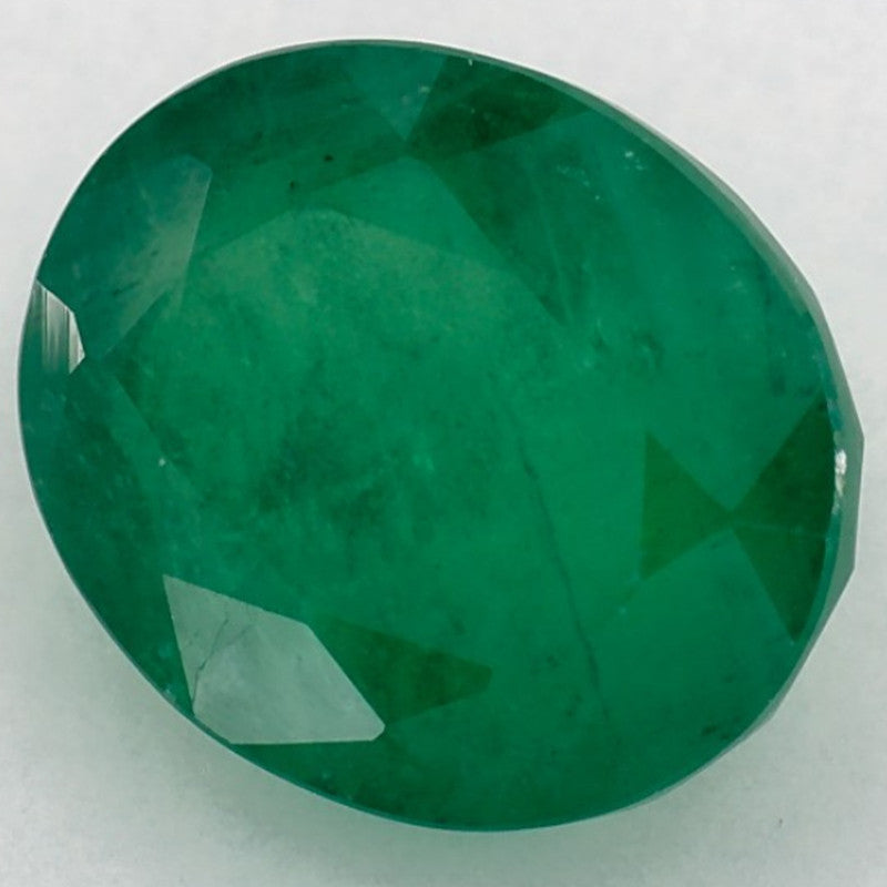 3.41 Carat Oval Natural Green Emerald