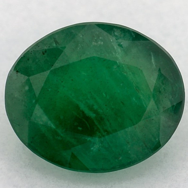 2.89 Carat Oval Natural Green Emerald