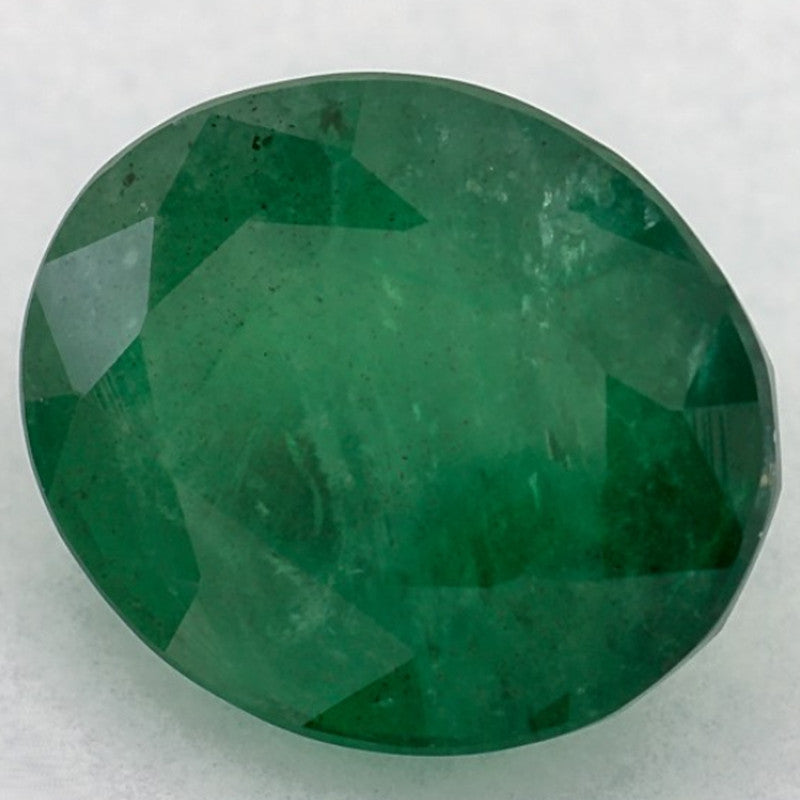 2.89 Carat Oval Natural Green Emerald